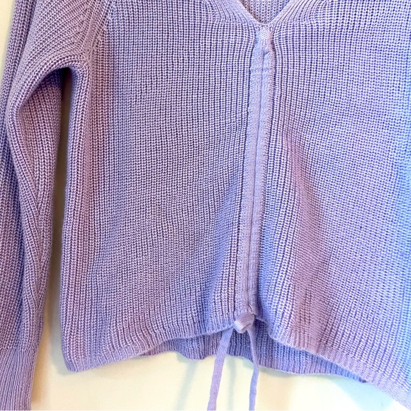 Lavender Tie Sweater - Picture 2 of 3